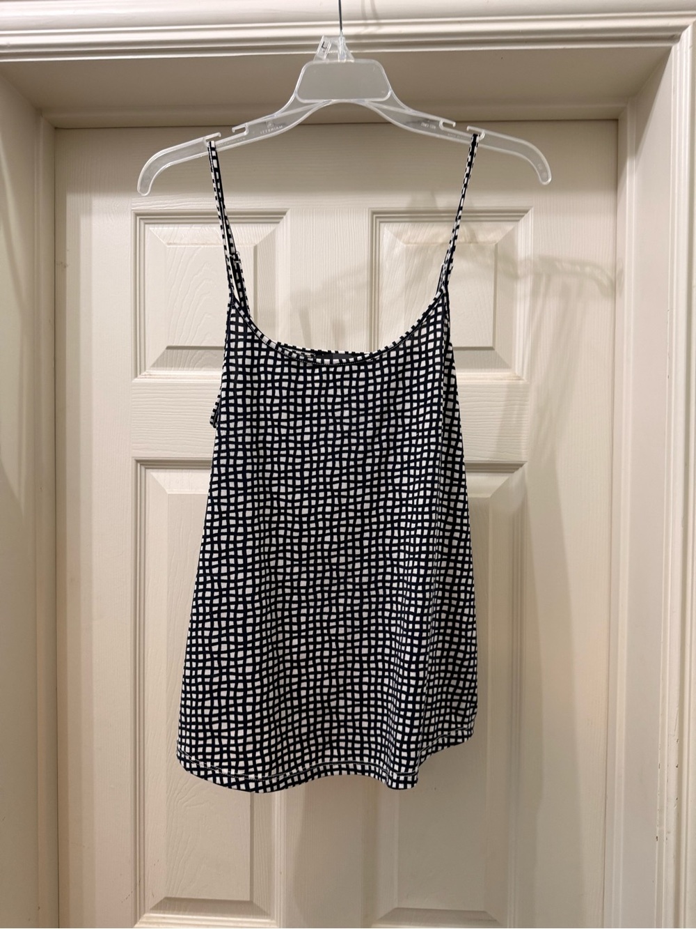 The Limited Navy and White Grid Cami